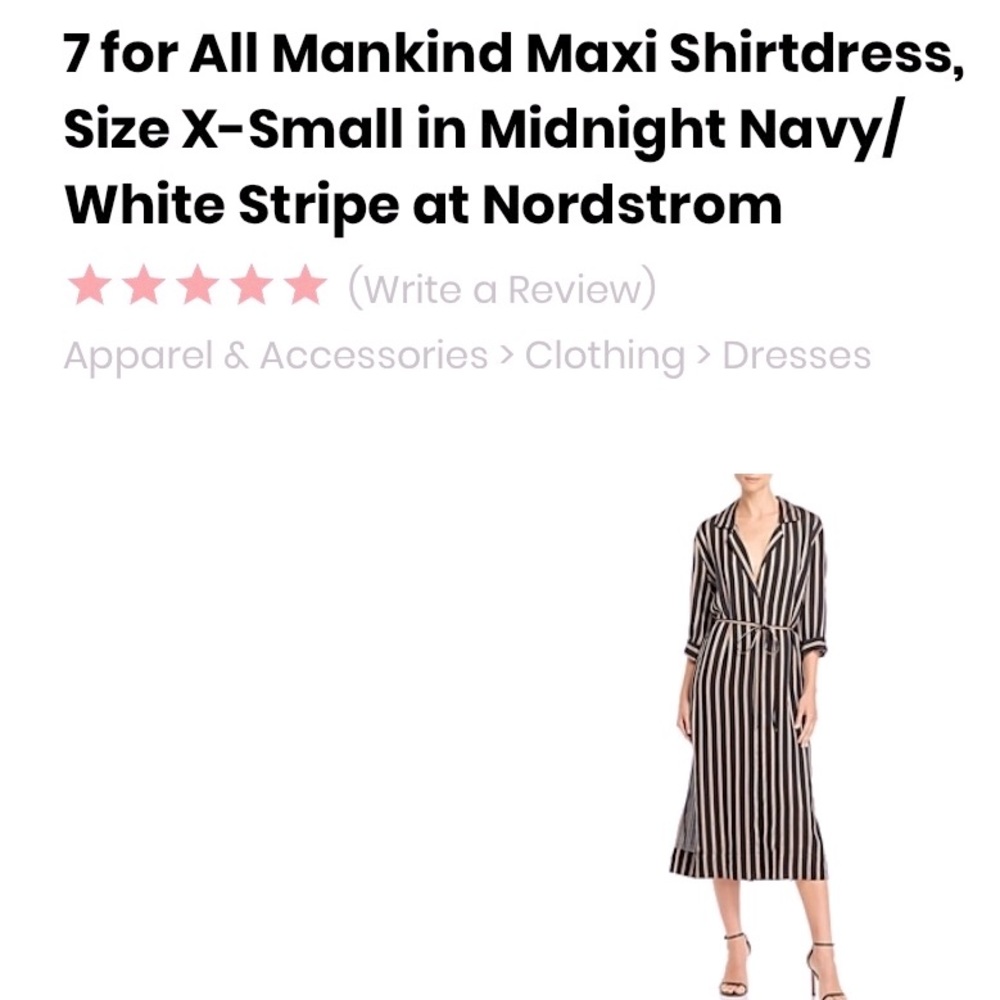 7 for all mankind size xs dress